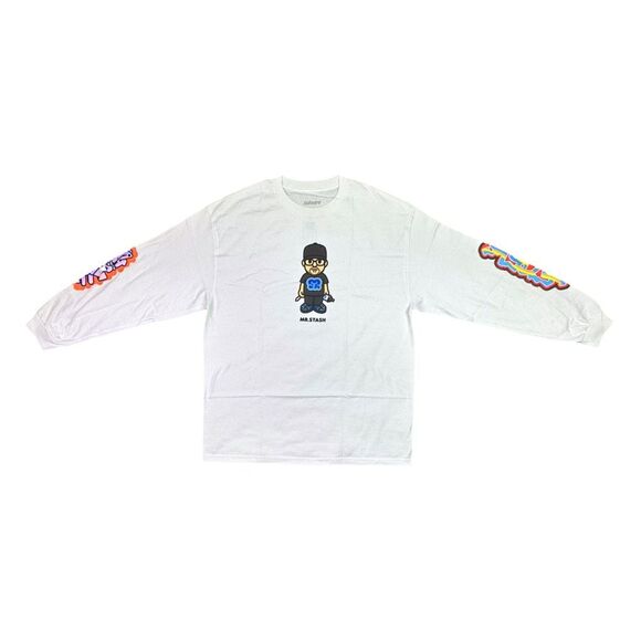 Subware / Stash x Mankey 3 Long Sleeve Tee - White - Size XL - Picture 3 of 7